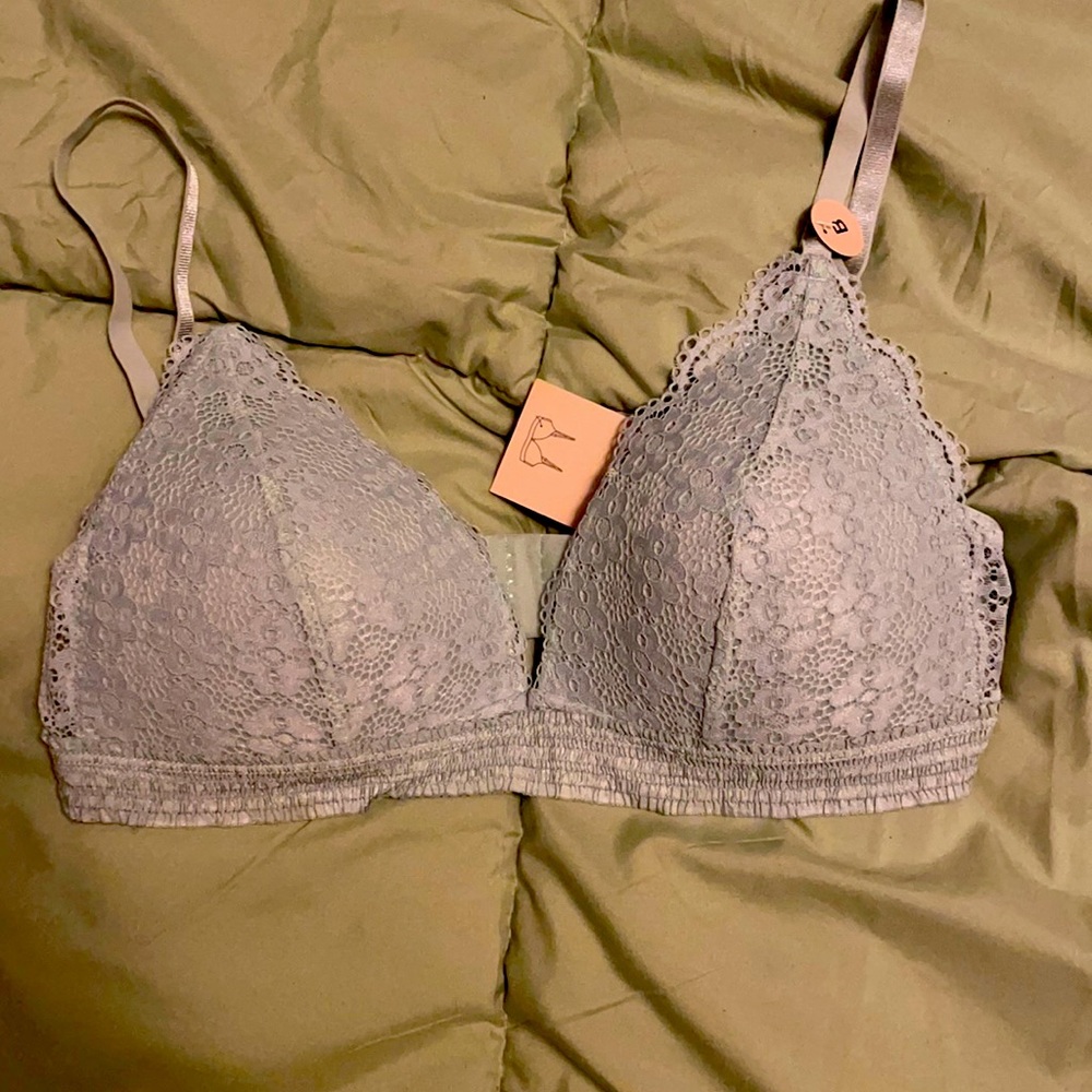 Brand new sage color no wire padded bra.
